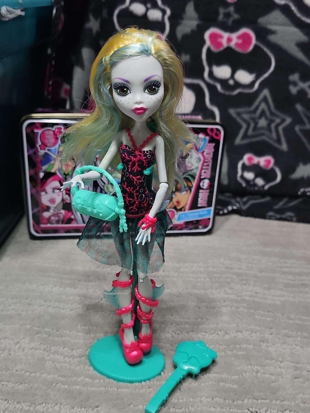 Monster High G1 Dance Class Lagoona Blue Doll (OOB) Mattel 2008 Marking VTG